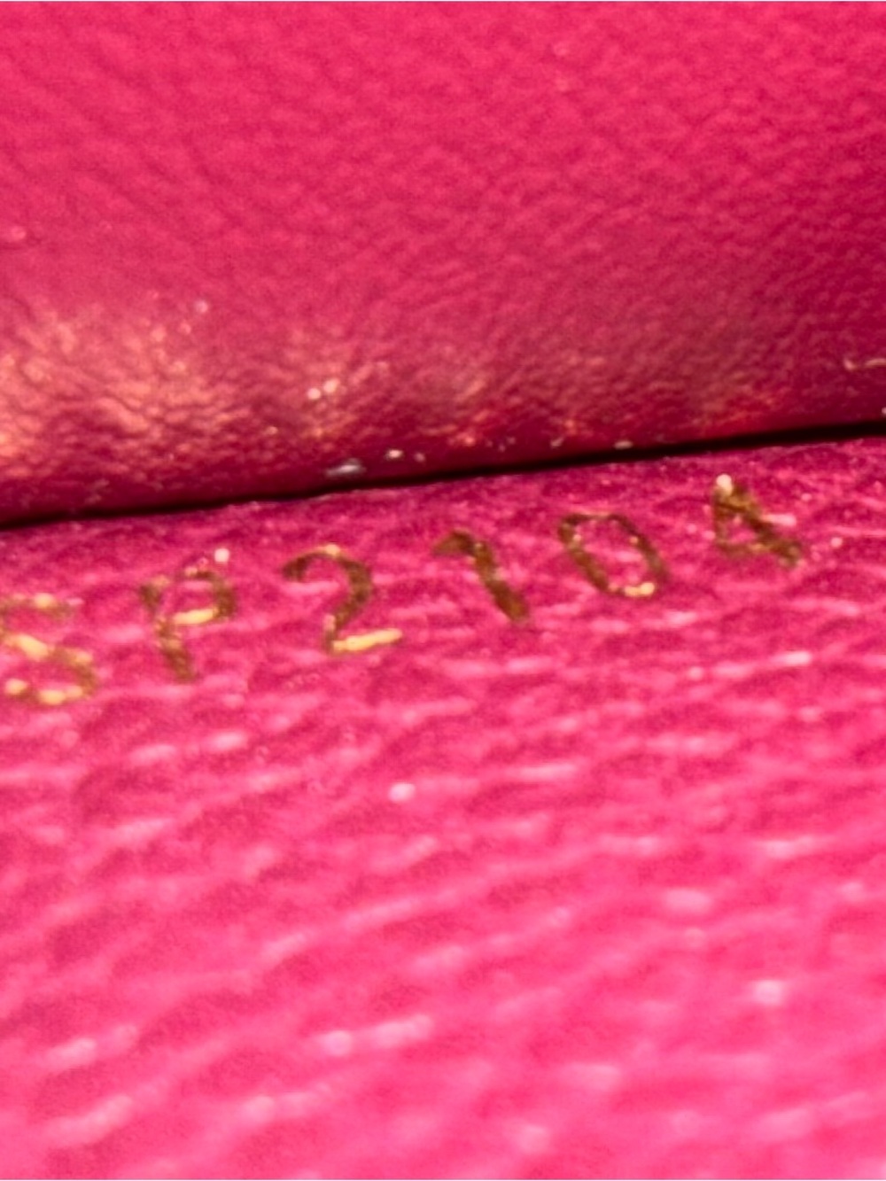 Louis Vuitton Monogram Empreinte Wine Zip Long Wallet Gold Tone Box,Dustbag - Picture 8 of 9